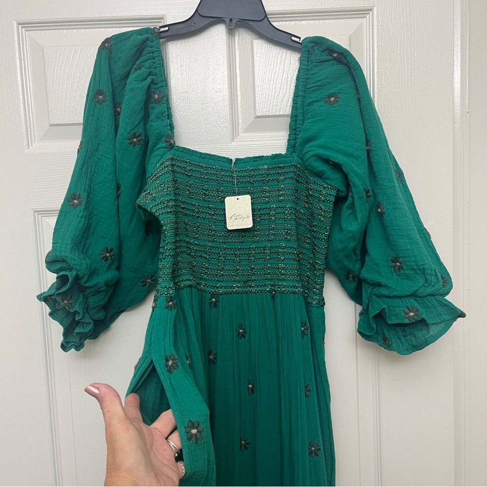 NWT Dahlia embroidered maxi dress by Free  people - Picture 8 of 16